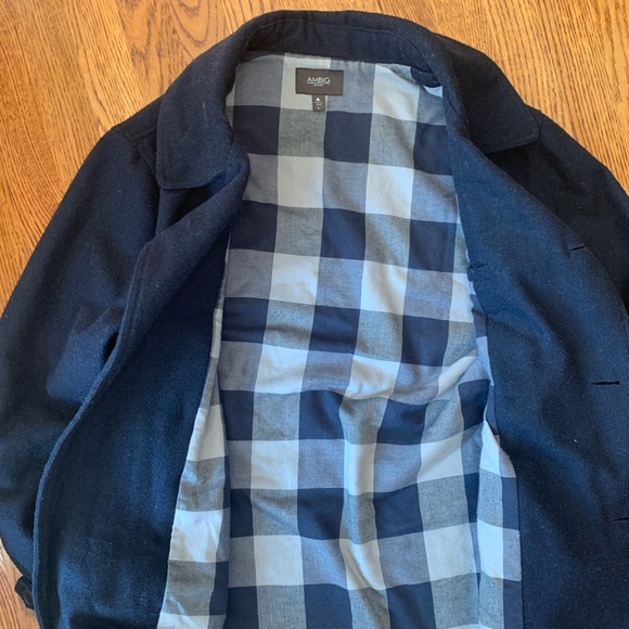 Men’s navy Peacoat size Large L - Picture 3 of 4